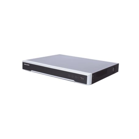 nvr 8 megapixel 4k  16 canales ip  soporta cámaras con acusense  2 bahias de disco duro  hdmi en 4k  sin puertos poe  alarmas i