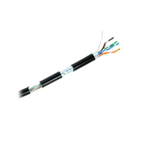 bobina de cable de 152 m cat5e ftp blindado para intemperie color negro ul color negro para aplicaciones en video vigilancia re