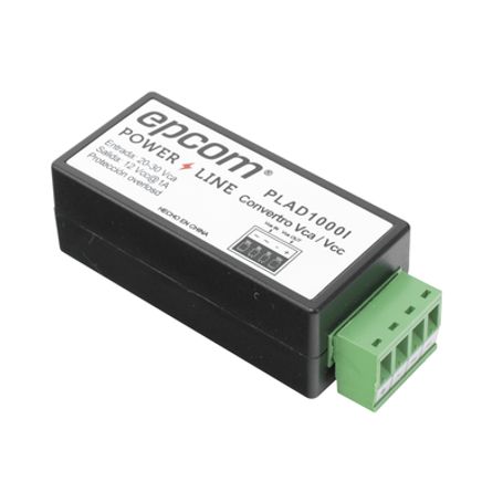 2 en 1 convertidor de energia 24 vca a 12 vcc ca a cd y filtro contra ruido para cámaras  voltaje de entrada 2030 vca  salida 1