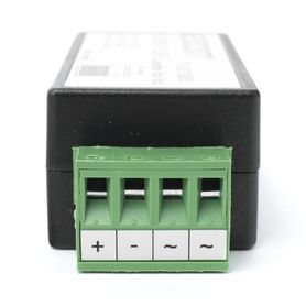 2 en 1 convertidor de energia 24 vca a 12 vcc ca a cd y filtro contra ruido para cámaras  voltaje de entrada 2030 vca  salida 1