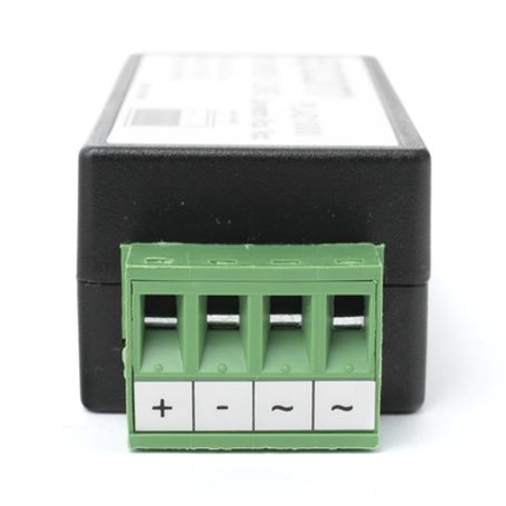 (2 En 1) Convertidor De Energia 24 Vca A 12 Vcc (ca A Cd) Y Filtro Contra Ruido Para Cámaras / Voltaje De Entrada 2030 Vca / Sal