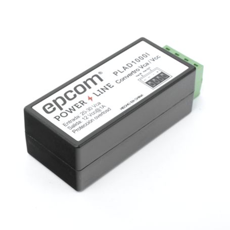 (2 En 1) Convertidor De Energia 24 Vca A 12 Vcc (ca A Cd) Y Filtro Contra Ruido Para Cámaras / Voltaje De Entrada 2030 Vca / Sal