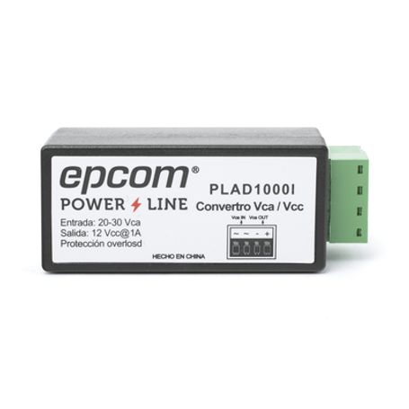 (2 En 1) Convertidor De Energia 24 Vca A 12 Vcc (ca A Cd) Y Filtro Contra Ruido Para Cámaras / Voltaje De Entrada 2030 Vca / Sal