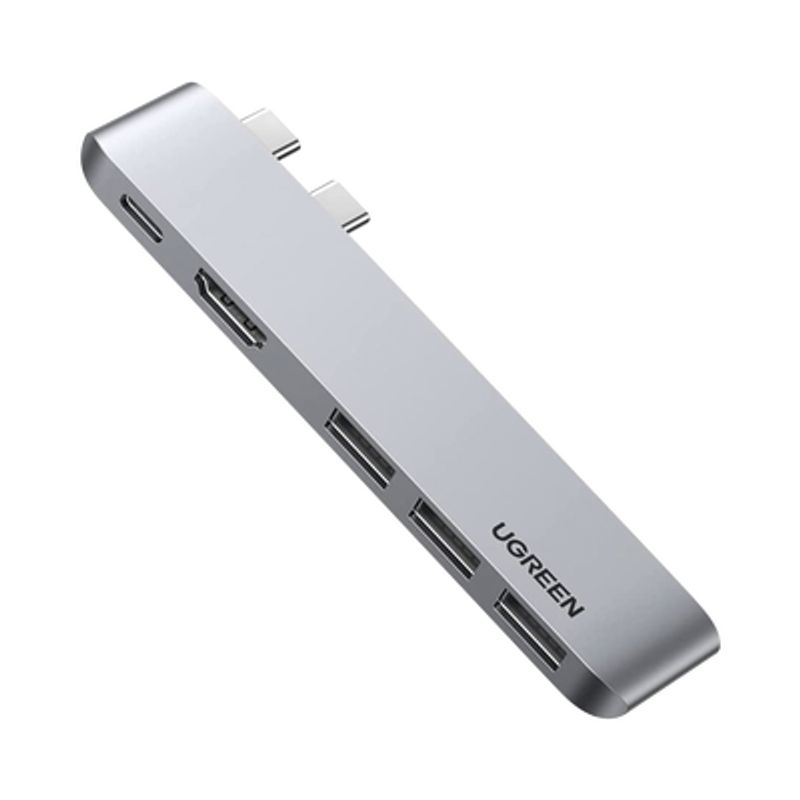 Hub Usbc (thunderbolt 3) 5 En 2  1 Puerto Hdmi 4k  3 Puertos Usb3.0  Usb C (pd 100w)  Transferencia De Video Y Datos  Multifunci