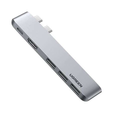 Hub Usbc (thunderbolt 3) 5 En 2  1 Puerto Hdmi 4k  3 Puertos Usb3.0  Usb C (pd 100w)  Transferencia De Video Y Datos  Multifunci