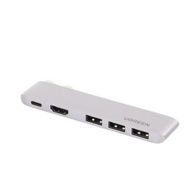 hub usbc thunderbolt 3 5 en 2  1 puerto hdmi 4k  3 puertos usb30  usb c pd 100w  transferencia de video y datos  multifuncional