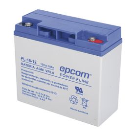 bateria 12 vcc  18 ah  ul  tecnologia agmvrla  para uso en equipo electrónico alarmas de intrusión  incendio control de acceso 