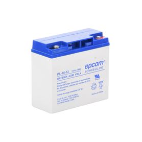 bateria 12 vcc  18 ah  ul  tecnologia agmvrla  para uso en equipo electrónico alarmas de intrusión  incendio control de acceso 