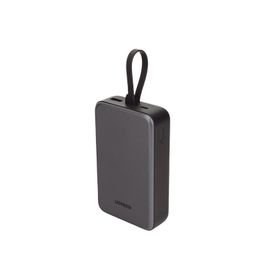 power bank portatil  20000mah 74wh  30w  con cable usbc incorporado  2 salidas 225w  pantalla inteligente  multiple proteccion 