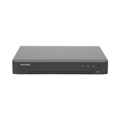 dvr 8 canales turbohd  4 canales ip  5 megapixel  3k lite  acusense evita falsas alarmas  audio por coaxitron  1 bahia de disco