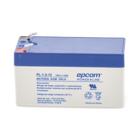 Bateria 12 Vcc / 1.2 Ah / Ul / Tecnologia Agmvrla / Para Uso En Equipo Electrónico Alarmas De Intrusión / Incendio/ Control De A