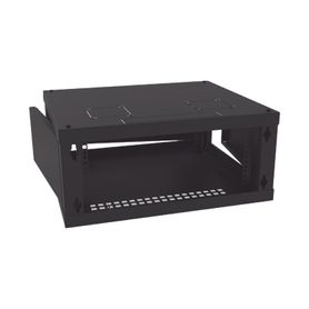 gabinete de montaje en pared con puerta de cristal cuerpo fijo con rack de 19in 4ur color negro183144