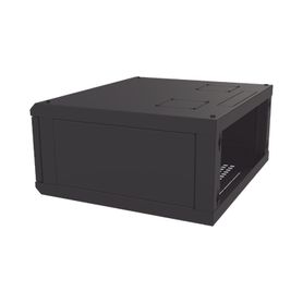 gabinete de montaje en pared con puerta de cristal cuerpo fijo con rack de 19in 4ur color negro183144