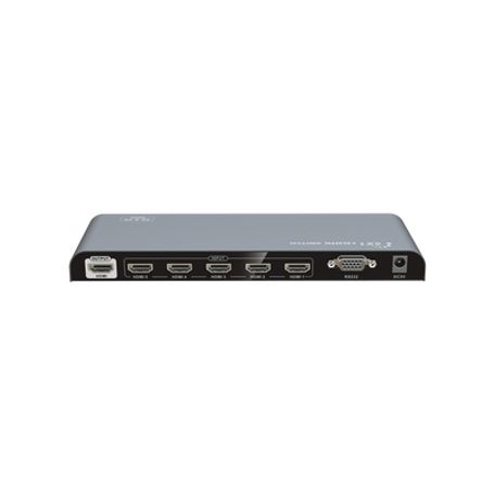 Switch Conmutador Hdmi De 5 Entradas A 1 Salida / 4k  60hz / Hdmi 2.0 / Hdcp 2.0 / Hdmi 3d / Soporta Audio Estándar Dsd (direct 