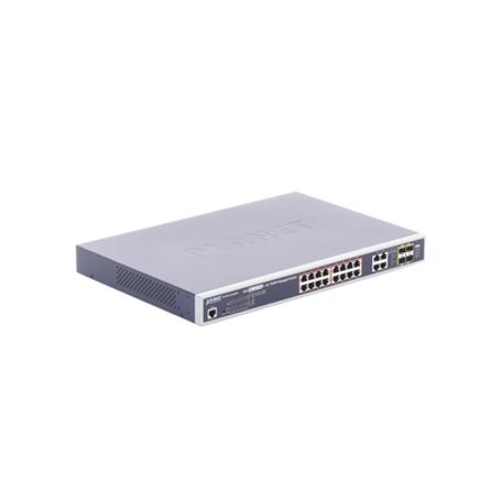 Switch Administrable 16 Puertos 10/100/1000 802.3at Poe 230w Y 4 Puertos Gigabittp/sfp Combo