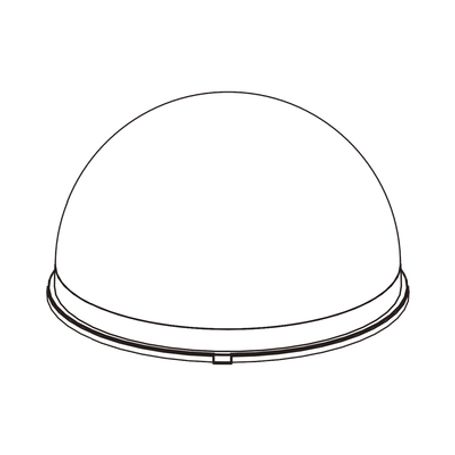 carcasa con burbuja supererior pcamara snf8010v