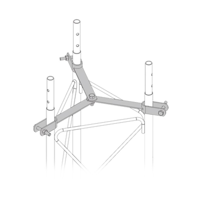 Brida Para Sujeción De Retenida Compatible Con Tramos Stz30 Galvanizado Electrolitico.