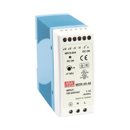 fuente de poder industrial riel din 48vcc 40w