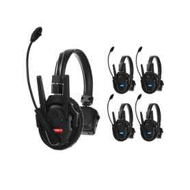 kit de 5 intercomunicador inalámbrico txtalk pro  antenas externas  rango 500m  hasta 13 unidades conectadas  auricular monoaur