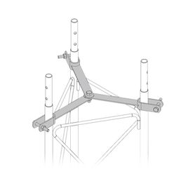 brida para sujeción de retenida compatible con tramos stz35g galvanizado por inmersión en caliente29955