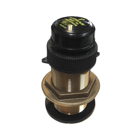 transductor de bronce thru hull mide temperatura velocidad y profundidad