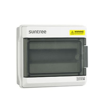 gabinete plástico para exterior ip65 para riel din 6 espacios