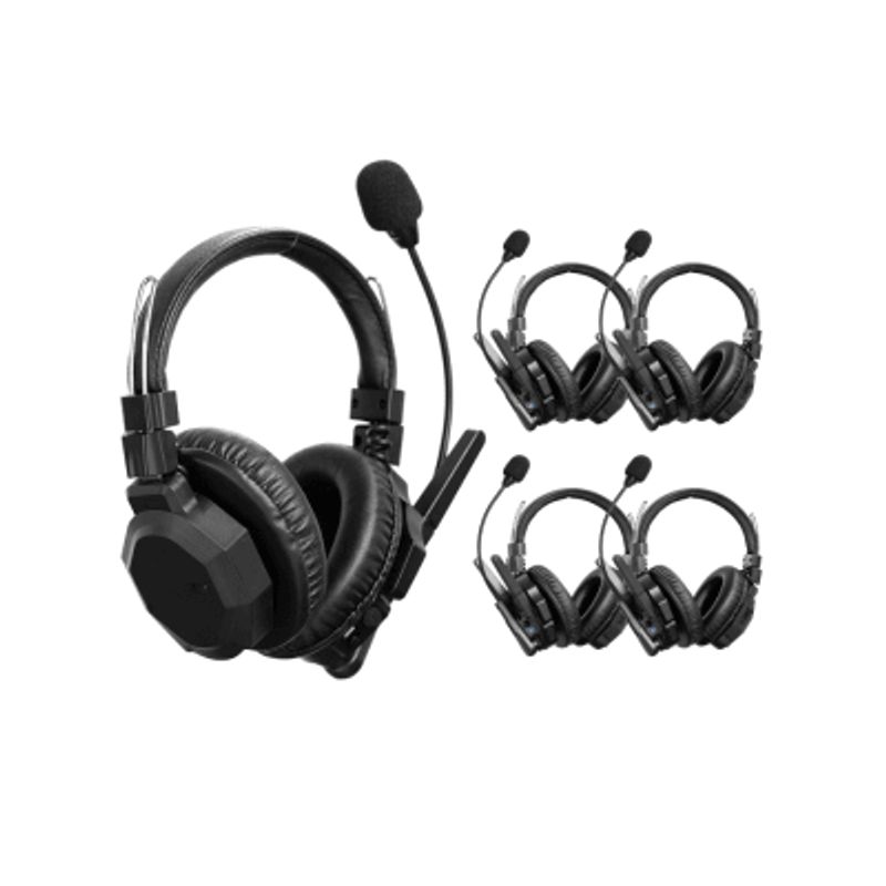 Diadema De Comunicación Inalámbrica Binaural / Cancelación De Ruido Ia / Comunicación Distancia 500m / Bluetooth / Bateria 1050m