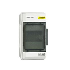 gabinete plástico para exterior ip65 para riel din 4 espacios
