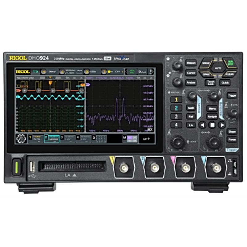 Osciloscopio Digital Rigol De 4 Canales Análogos 250 Mhz De Ancho De Banda Análoga Vel. De Muestreotiempo Real De 1.25 Gs/s.