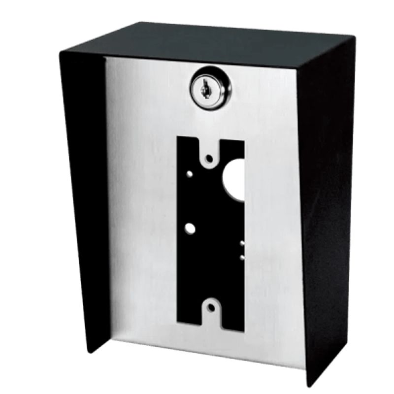 Gabinete Para Montaje En Poste Enforcer / Carcasa De Acero Con Pintura En Polvo / Placa Frontal De Acero Inoxidable Con Bisagra 