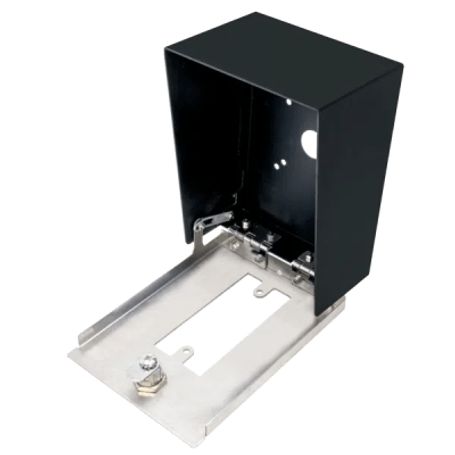 Gabinete Para Montaje En Poste Enforcer / Carcasa De Acero Con Pintura En Polvo / Placa Frontal De Acero Inoxidable Con Bisagra 