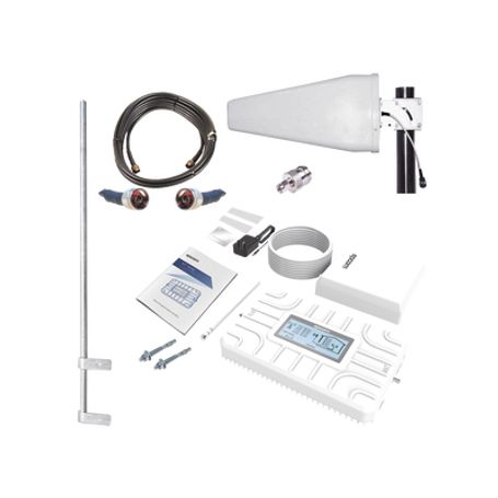 Kit Plus De Amplificador De Senal Celular 5g / Penta Banda / Soporta 2g 3g 4g Y 5g / Compatible Con Telcel Att Movistar Y Omv / 