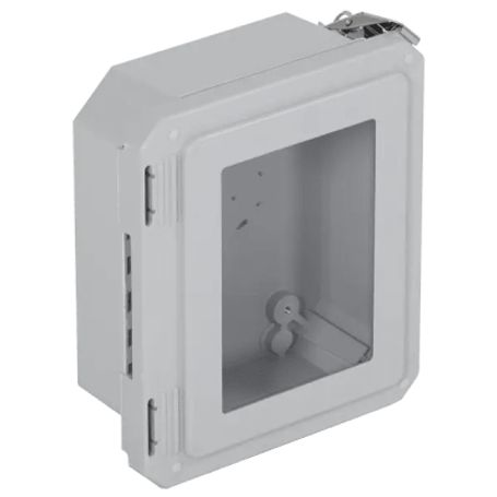 Caja Impermeable De Fibra De Vidrio 8.77 (22.27cm) Alto X 6.77 (17.19cm) Ancho X 4.06 (10.31cm) Con Ventanilla Listado Ul/cul He Caja Impermeable De Fibra De Vidrio 8.77 (22.27cm) Alto X 6.77 (17.19cm) Ancho X 4.06 (10.31cm) Con Ventanilla Listado Ul/cul He