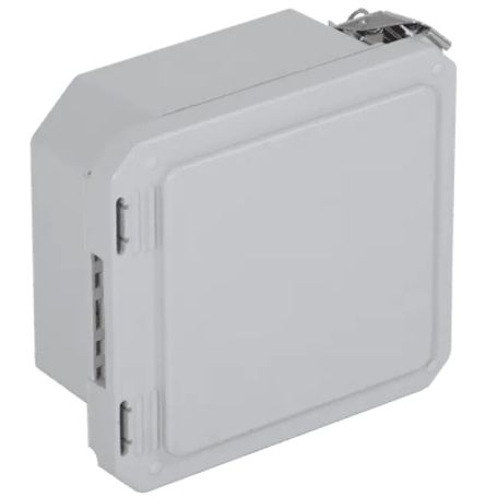 Caja Impermeable De Fibra De Vidrio 6.77 (17.19cm) Alto X 6.77 (17.19cm) Ancho X 4.06 (10.31cm) Sin Ventanilla Listado Ul/cul He