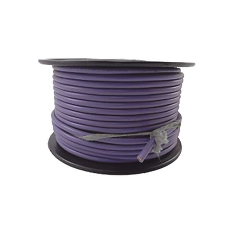 cable marino primario 12 awg  100 pies  color púrpura  chaqueta pvc resistente a llama  cobre estanado clase k