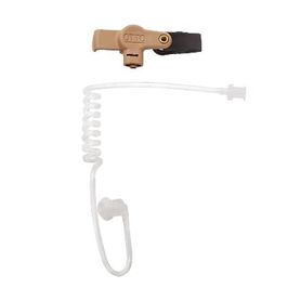 adaptador beige con transductor de voz auricular o earphone