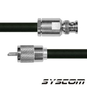 cable rg214 con conectores bnc macho uhf macho