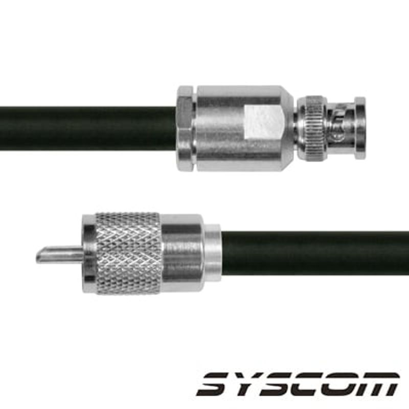 Cable Rg214 Con Conectores Bnc Macho /uhf Macho.