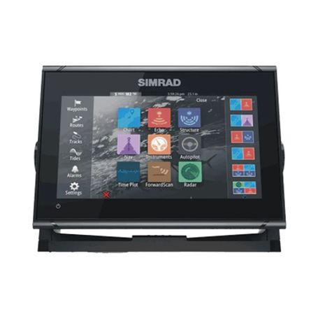 display multifuncional simrad go series 9’’  pantalla táctil multitouch  gps integrado  ecosonda  wifi  interfaz nmea 2000 y ra