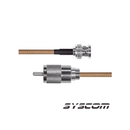 cable rg142u con conectores bnc macho  uhf macho
