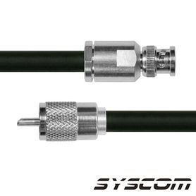 cable rg214 con conectores bnc macho  uhf pl259 macho