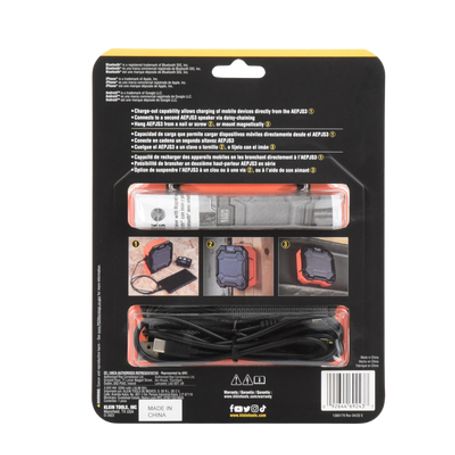 Bocina Portátil Bluetooth® Con Imán Y Gancho Para Colgarse. Permite Altavoz Manos Libres Con Micrófono Incorporado.