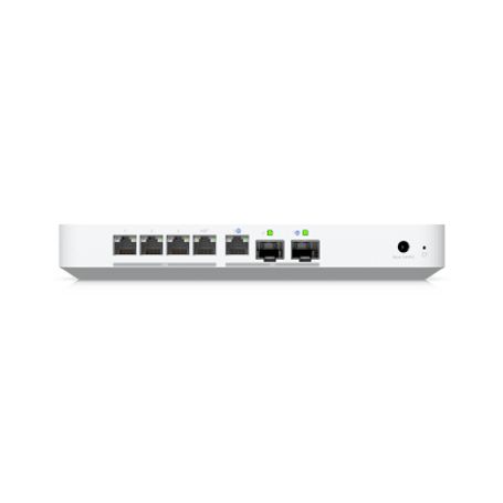 Ucg Fiber Cloud Gateway De 10g De Escritorio Con Switch Integrado De 4 Puertos 2.5 Gbe Y 1 Puerto 10g Sfp Compatibilidad Total C