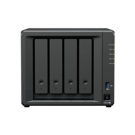 Nas Diskstation Ds925  4 Bahias  Expandible A 9 Bahias  2 Puertos 2.5gbe  2 Ranuras M.2 Nvme  Amd Ryzen V1500b  4 Gb Ddr4 Ecc  H
