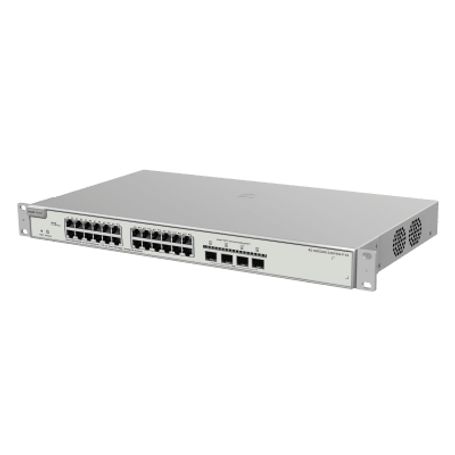 Switch Administrable Poe Capa 2 Plus Con 24 Puertos Gigabit Poe 802.3af/at  4 Sfp Para Fibra 10gb Gestión Gratuita Desde La Nube