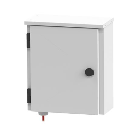 gabinete de exterior con preparación para instalación en muro o poste 355 x 406 x 170 mm71285