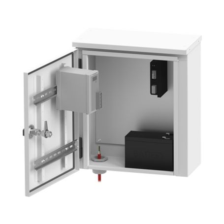 Gabinete De Exterior Con Preparación Para Instalación En Muro O Poste (355 X 406 X 170 Mm). Gabinete De Exterior Con Preparación Para Instalación En Muro O Poste (355 X 406 X 170 Mm).