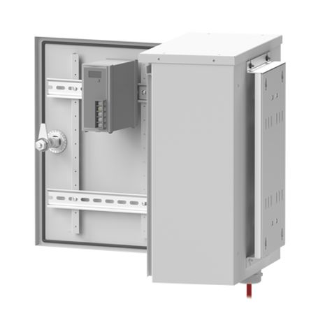 Gabinete De Exterior Con Preparación Para Instalación En Muro O Poste (355 X 406 X 170 Mm). Gabinete De Exterior Con Preparación Para Instalación En Muro O Poste (355 X 406 X 170 Mm).