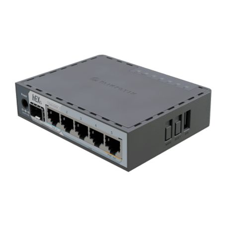 Router Hex S / 5 Puertos Gigabit Ethernet / 1 Puerto Sfp 2.5g / Dualcore Arm / 512 Mb Ram / Routeros V7 / Poein Y Poeout / Monta