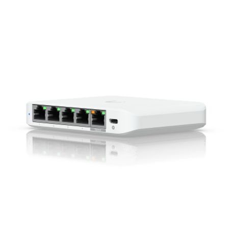 usw flex mini 25g switch de 5 puertos 25g compacto para escritorio se puede energizar por poe o con un adaptador tipo usbc23943